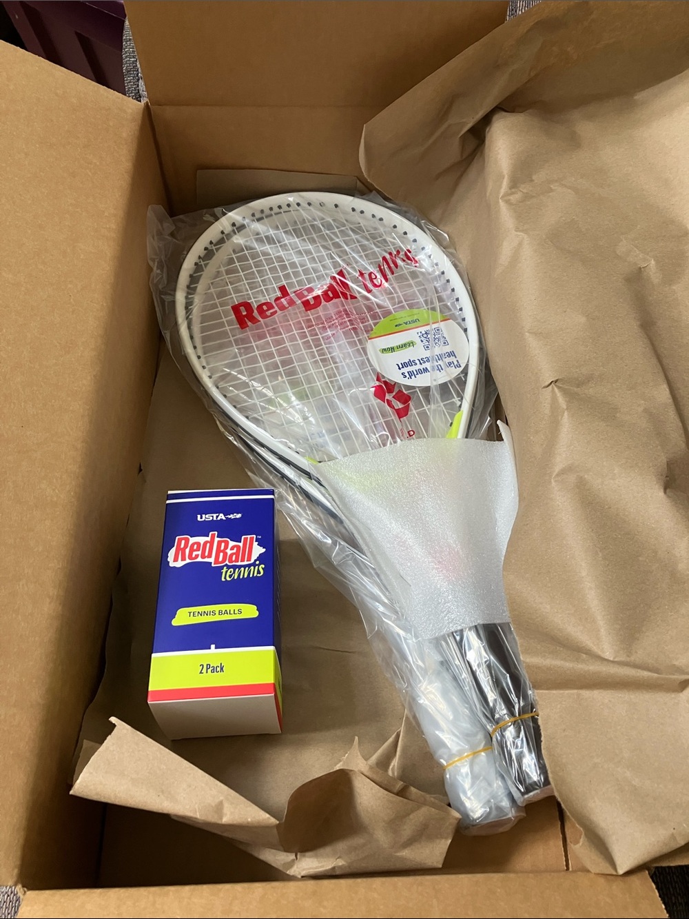 Brand new USTA red ball tennis set